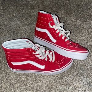 Vans sk8 high top red